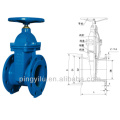 din cast iron non rising soft sealing stem gate valve made in china